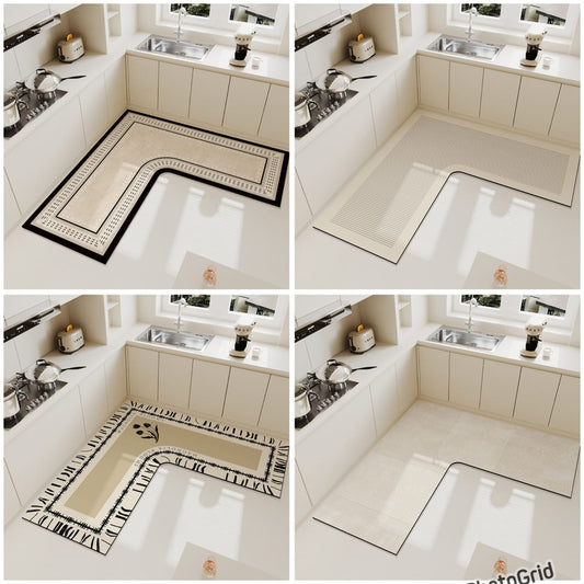 L-Shape Floor /kitchen Mat 1500/-