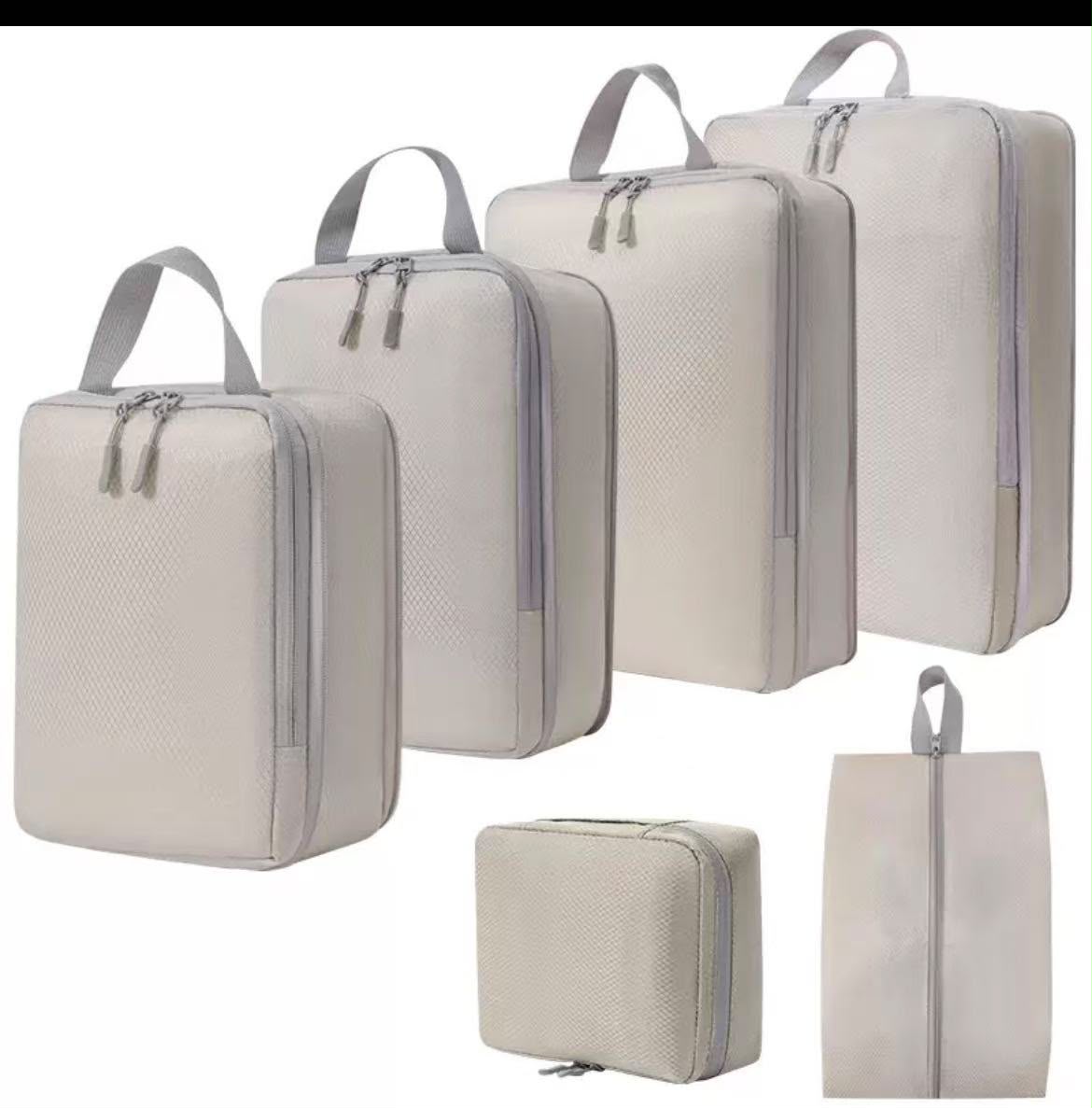 6-Piece Compression Travel Storage Bag Set