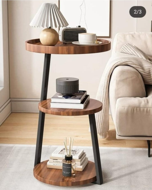 3 Tier Wooden Side Table