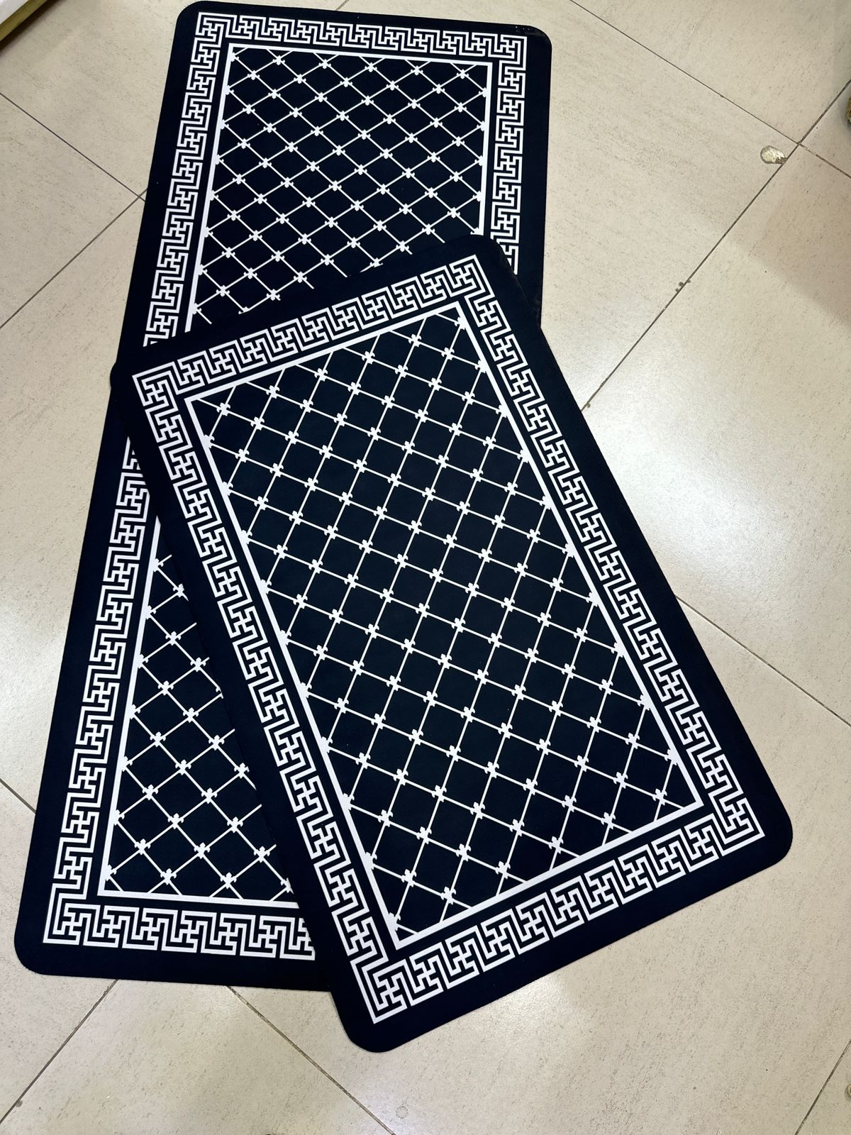 2 pc set rubber ( diatom) kitchen mats