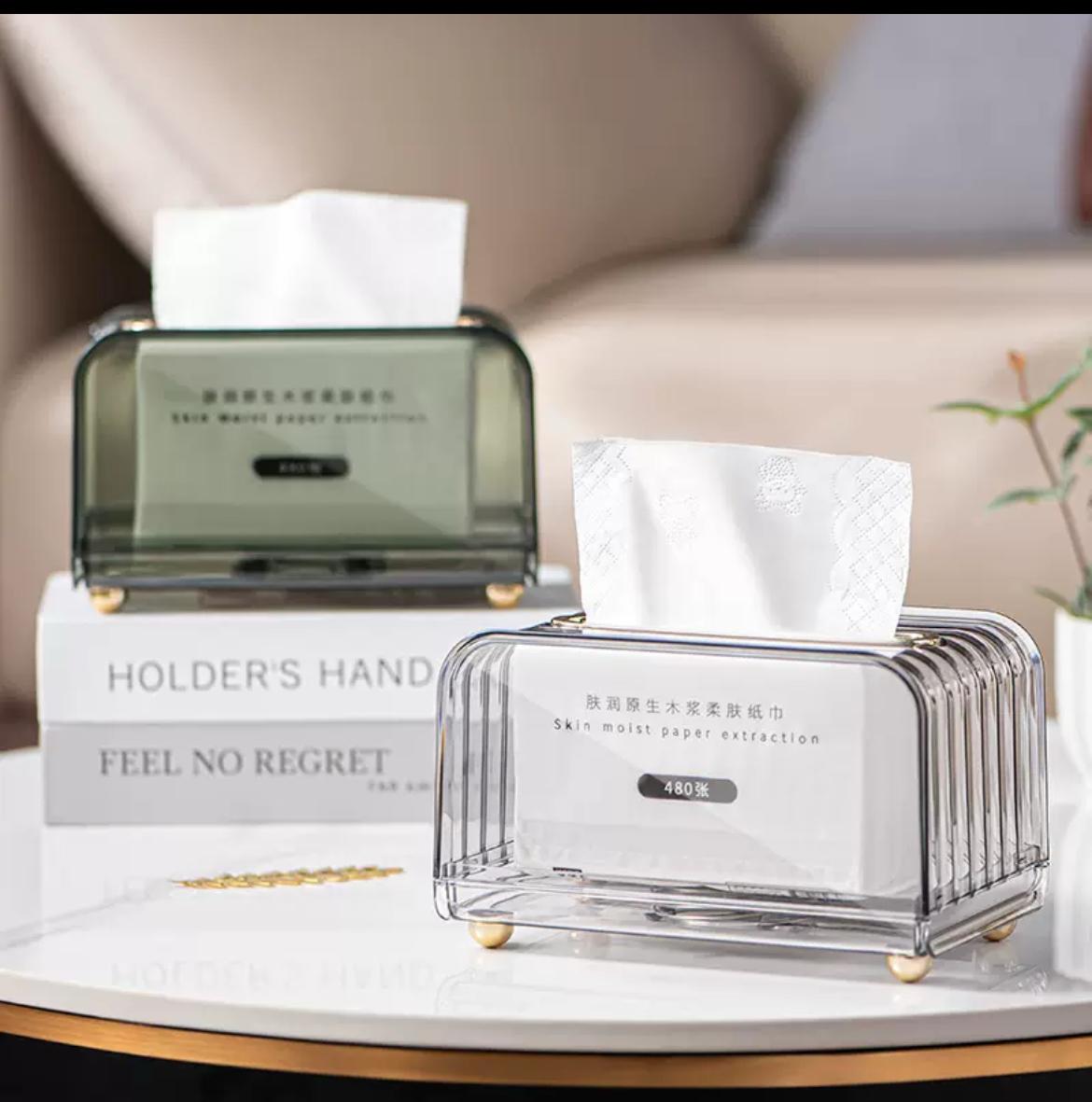 Luxury clear serviette holder