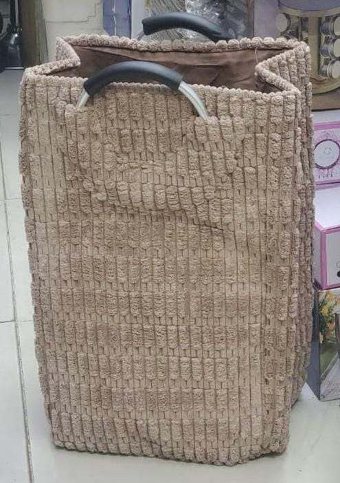 Velvet laundry basket