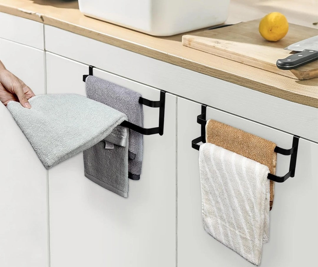 Double layer kitchen towel holder.