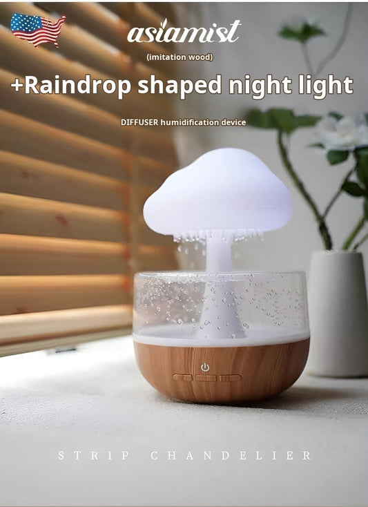 "Sound of rain" rechargeable CLOUD RAIN HUMIDIFIER