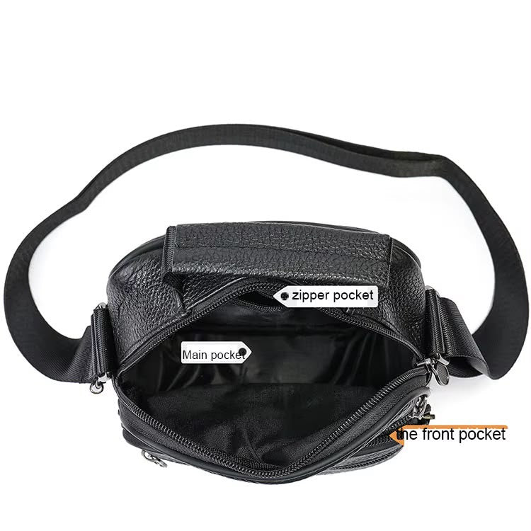 Premium Unisex Leather Crossbody Bag