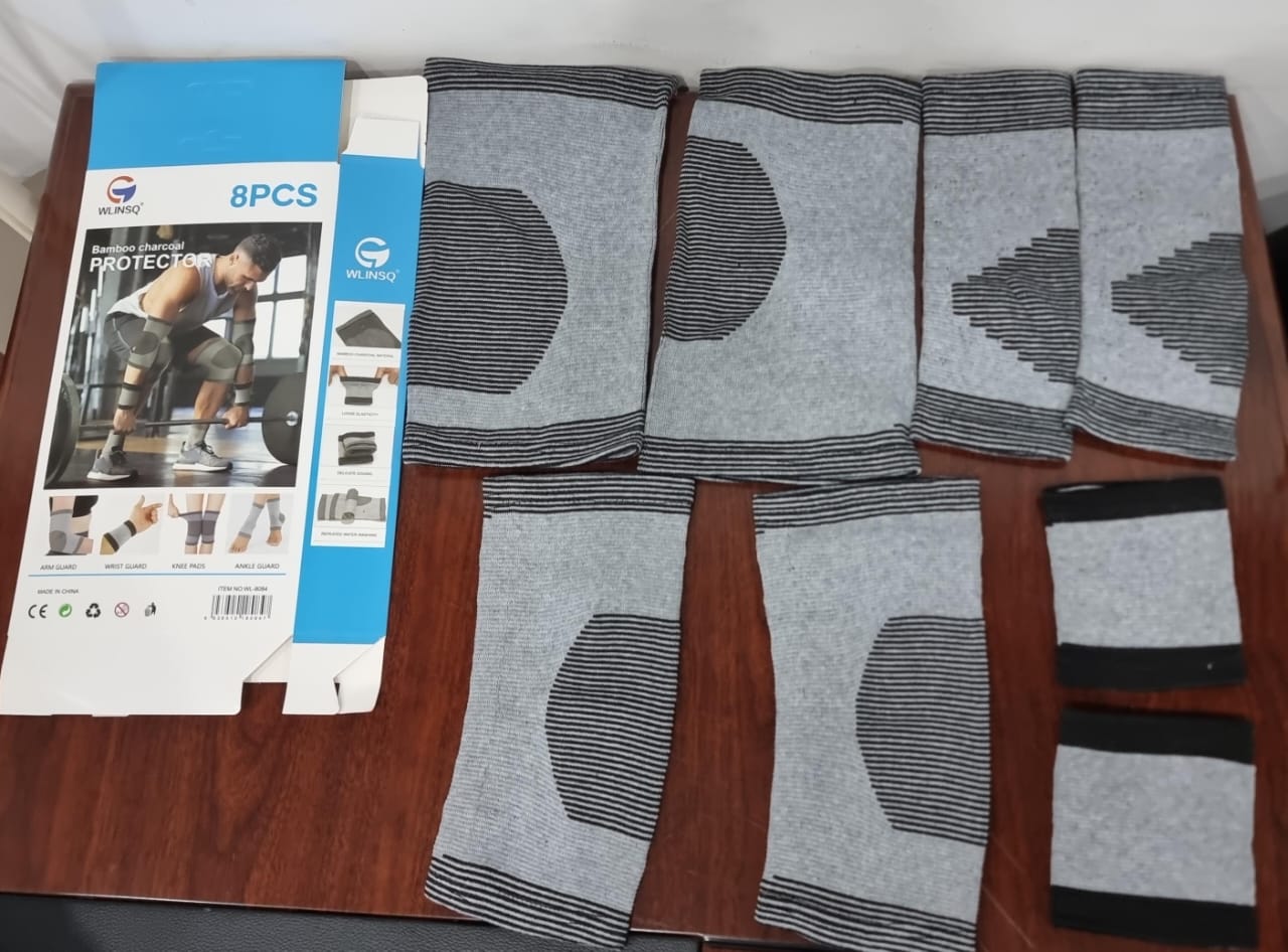 Fitness 8pc gym protective gear