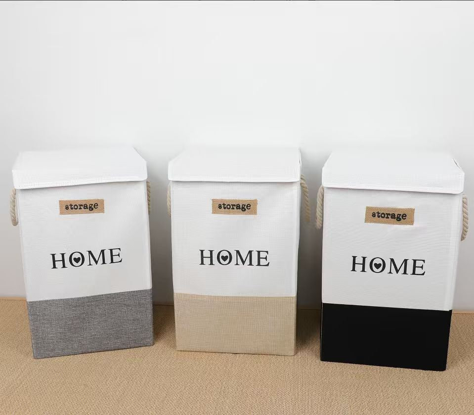 Foldable Home Storage/Laundry Hamper with lids.