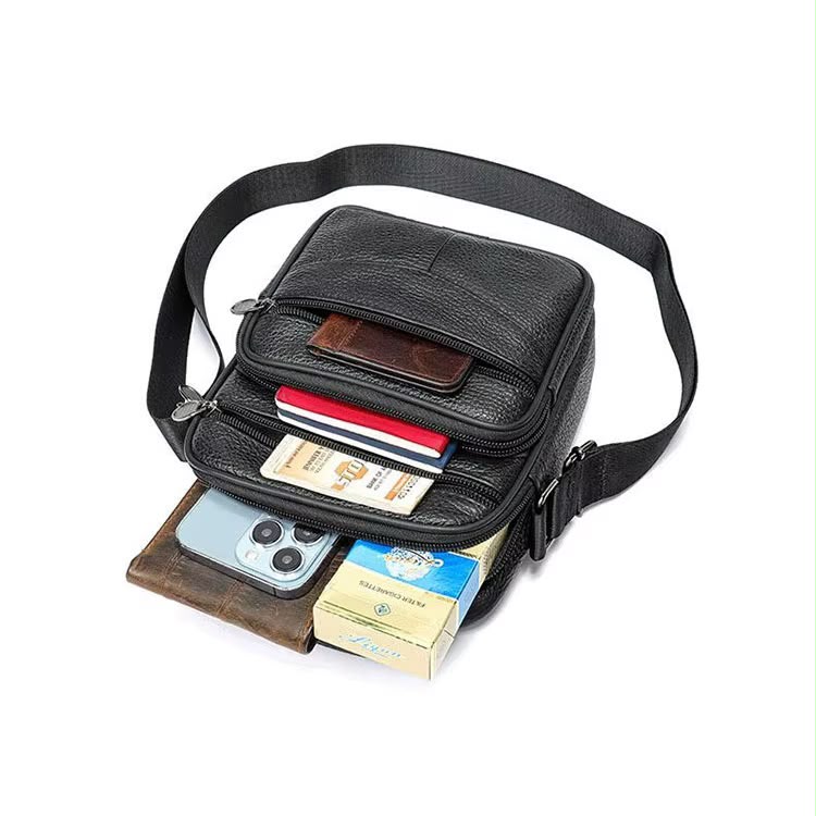 Premium Unisex Leather Crossbody Bag