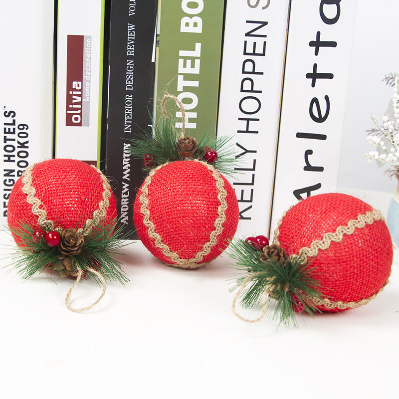 3PCS/ 8CM Christmas Decoration Pendant