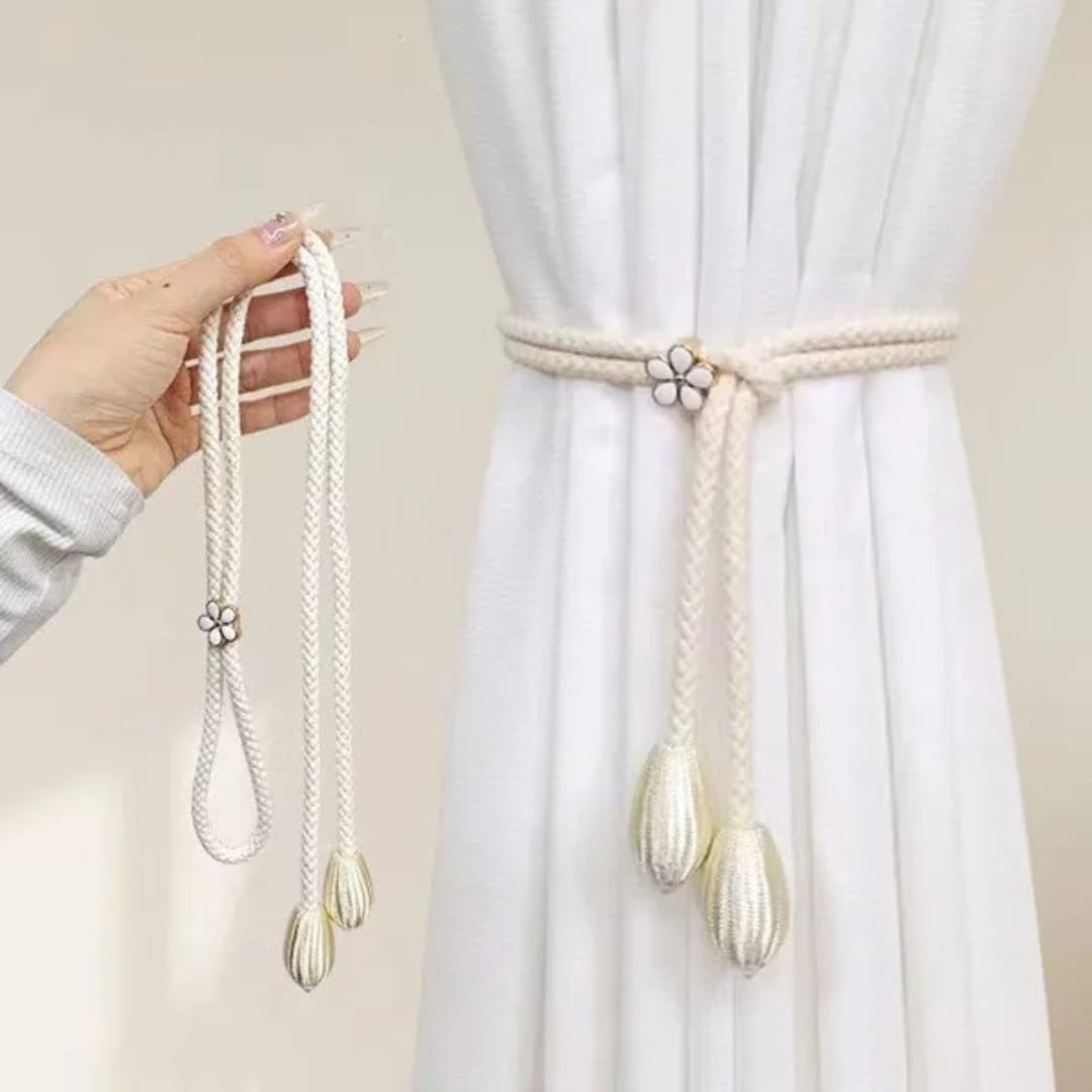 Modern eco friendly fabric adjustable curtain tieback