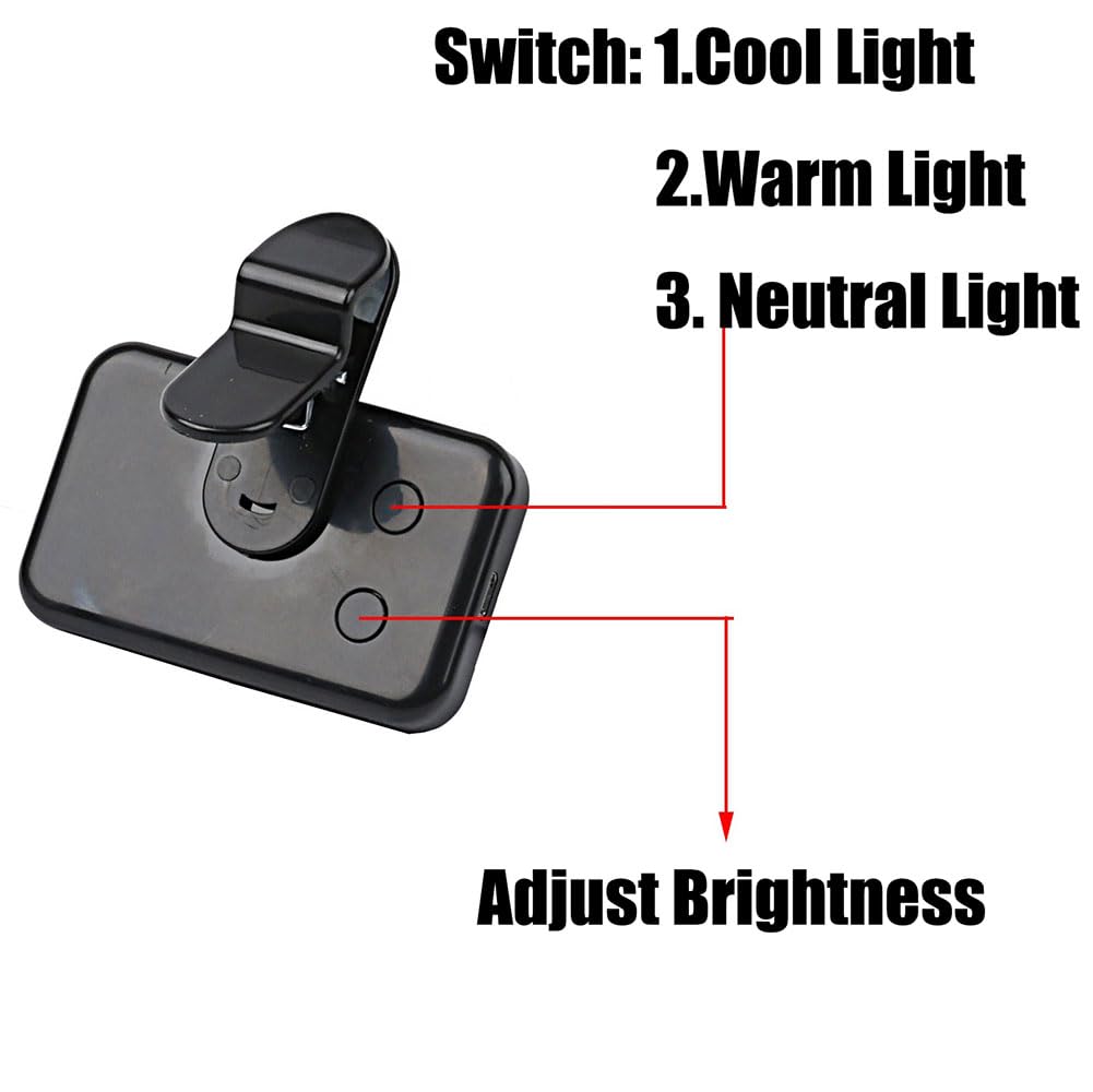 *Portable Mini Selfie fill light rechargeable 3 modes adjustable brightness clip for mobile phone computer fill lighy