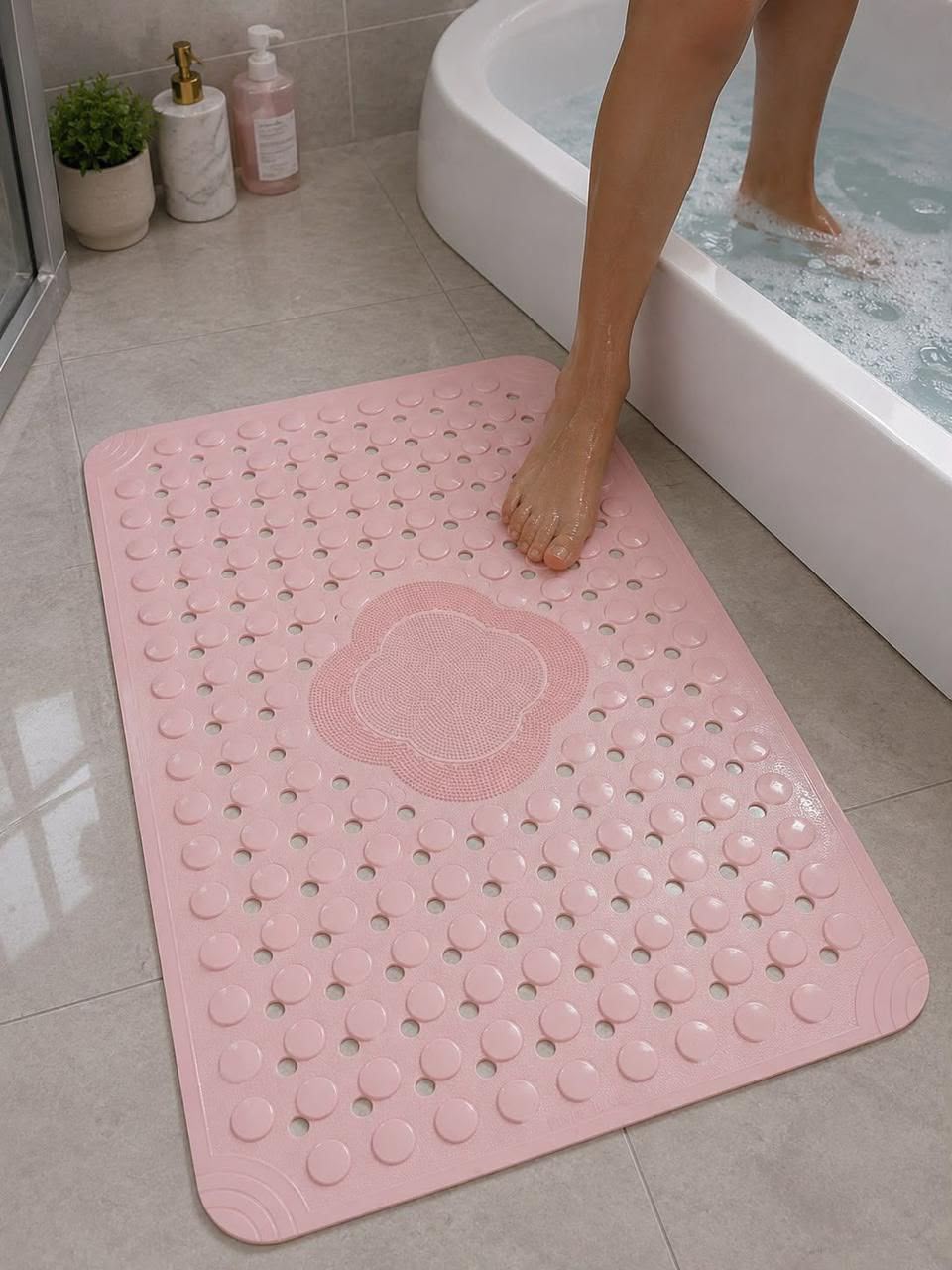 Antislip heavy duty bathroom mat