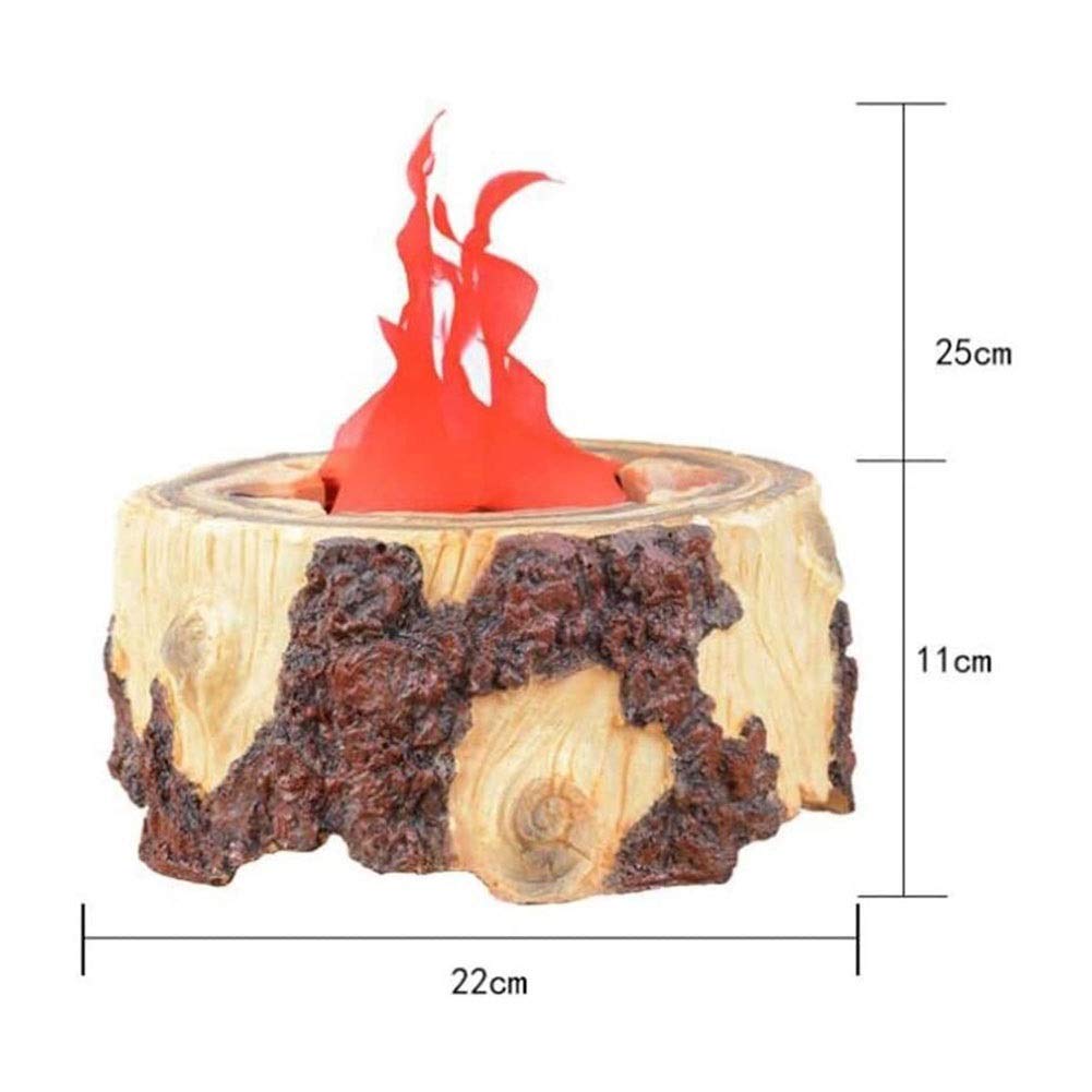 Electric Wooden tree stump Fireplace decor display piece