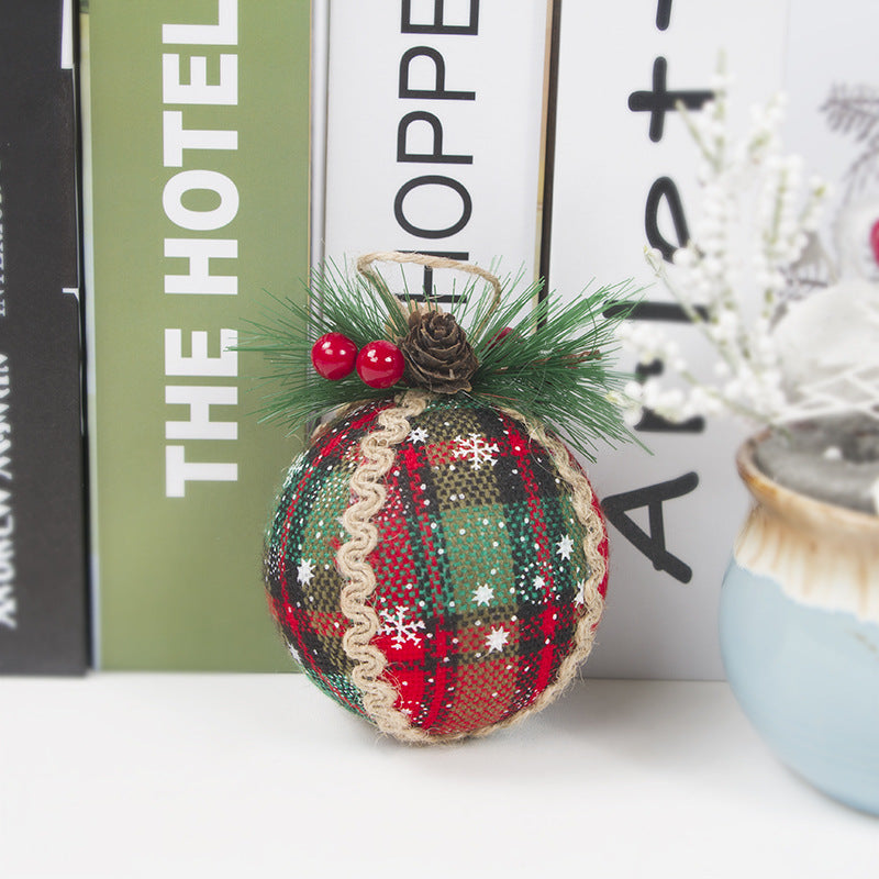 3PCS/ 8CM Christmas Decoration Pendant