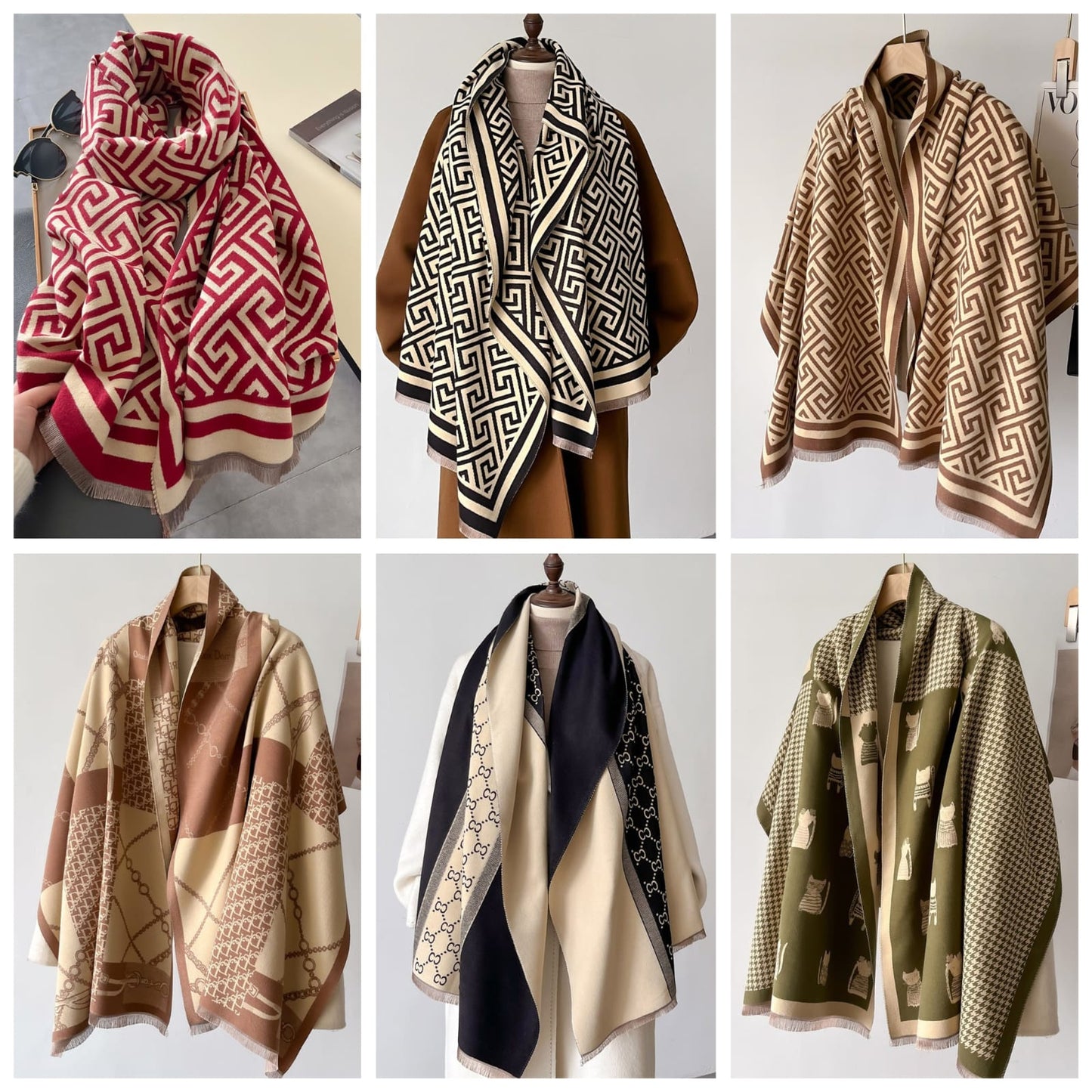 Luxury double sided Scarf for Women