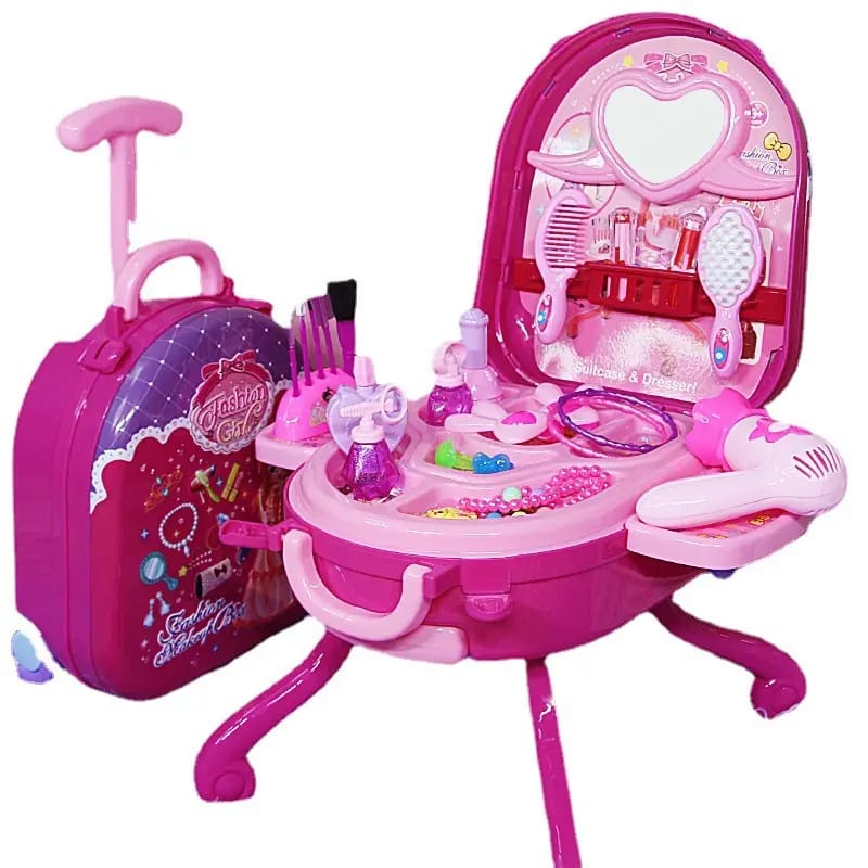 3 in 1 Children makeup suitcase set playset