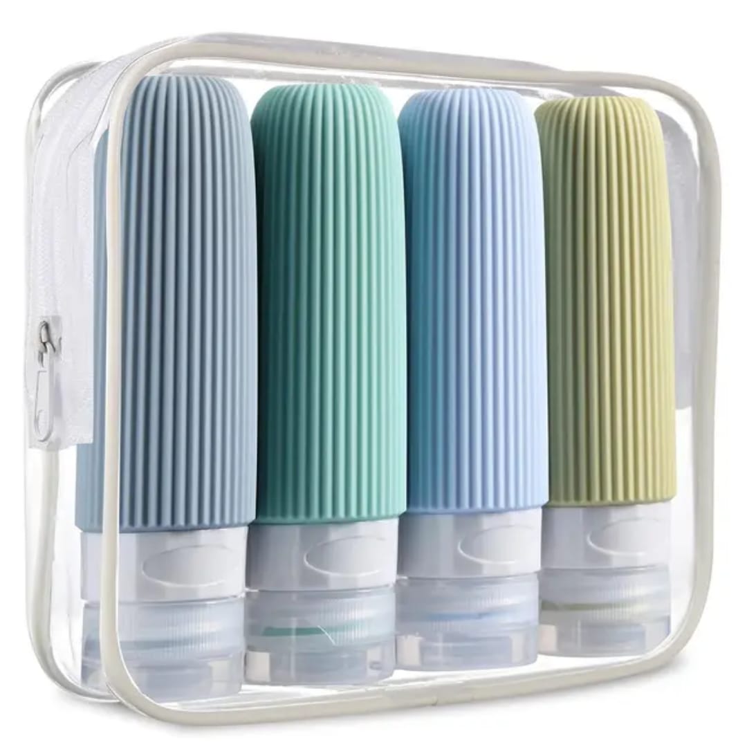 Silicone big capacity colourful travel lotion bottles