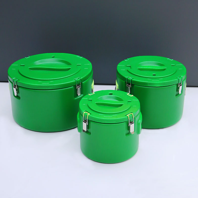 3pcs Large Double  Insulated Bucket Picnic, Ice Cooler Box Storage Box,Food Warmer Hotpot
