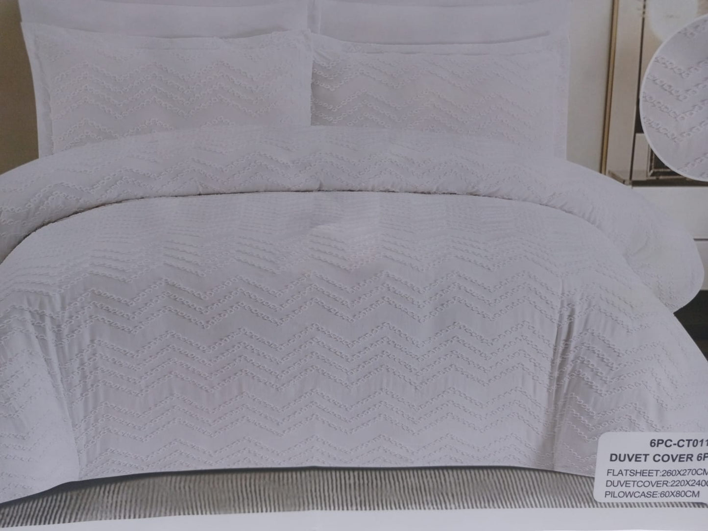 6 pcs Tufted Duvetcover