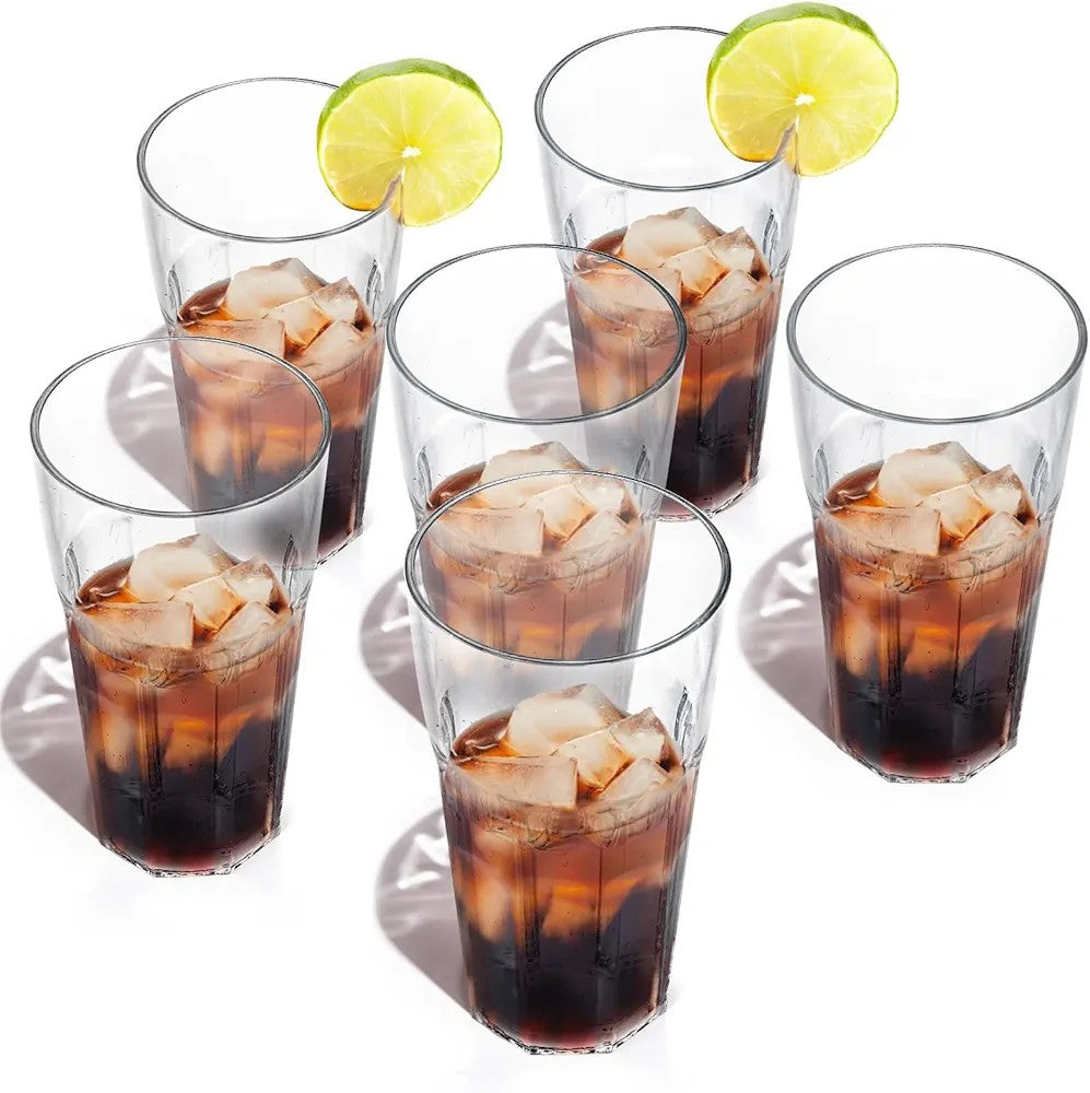 6pcs Unbreakable clear Tumbler Cups