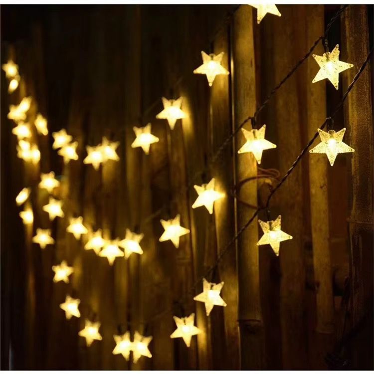 Solar Powered Outdoor Star Fairy Lights – 12M, 100 Stars Christmas