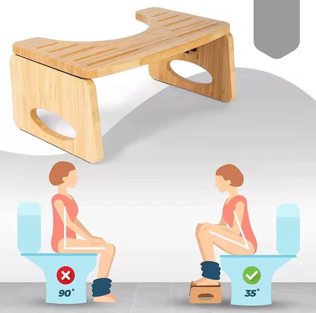 Foldable wooden toilet feet stool/office foot rest/stepped