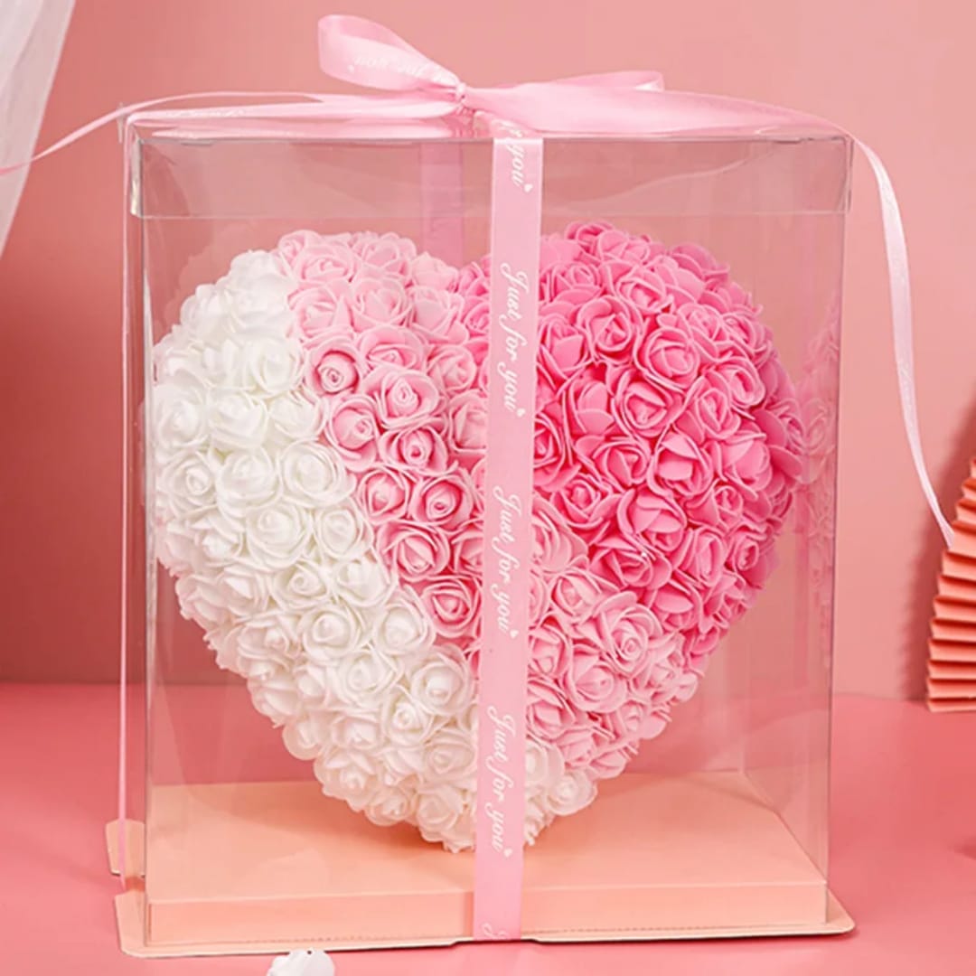 25cm Heart Roses Artificial Flowers  Decoration Gifts Romantic Artificial Rose