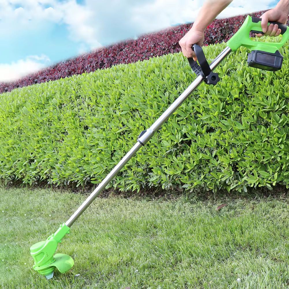 Cordless Electric Lawn Mower Foldable Adjustable Trimmer