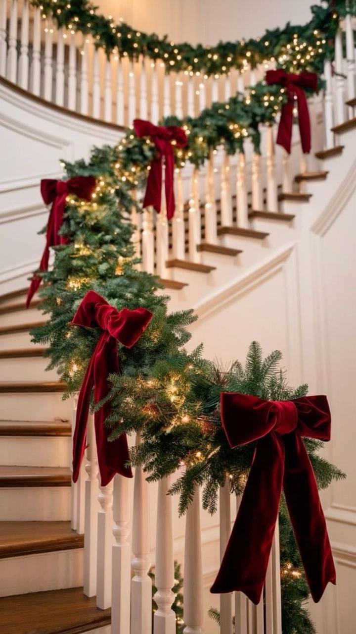 Big velvet Christmas bow
