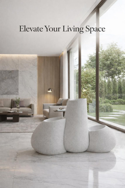 Modern 3-Piece Decorative Floor Vase Set