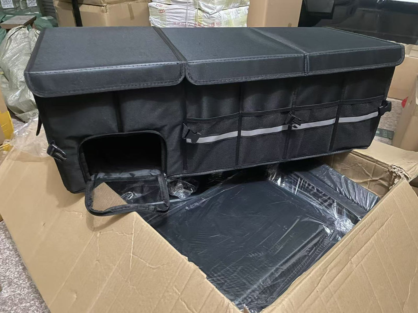 Heavy Duty Car Boot/Trunk Organizer with mutliple Compartments