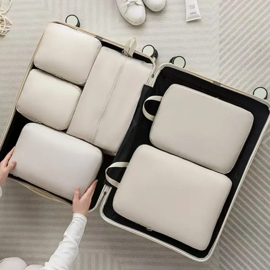 6pcs set compressible Luggage travel bags