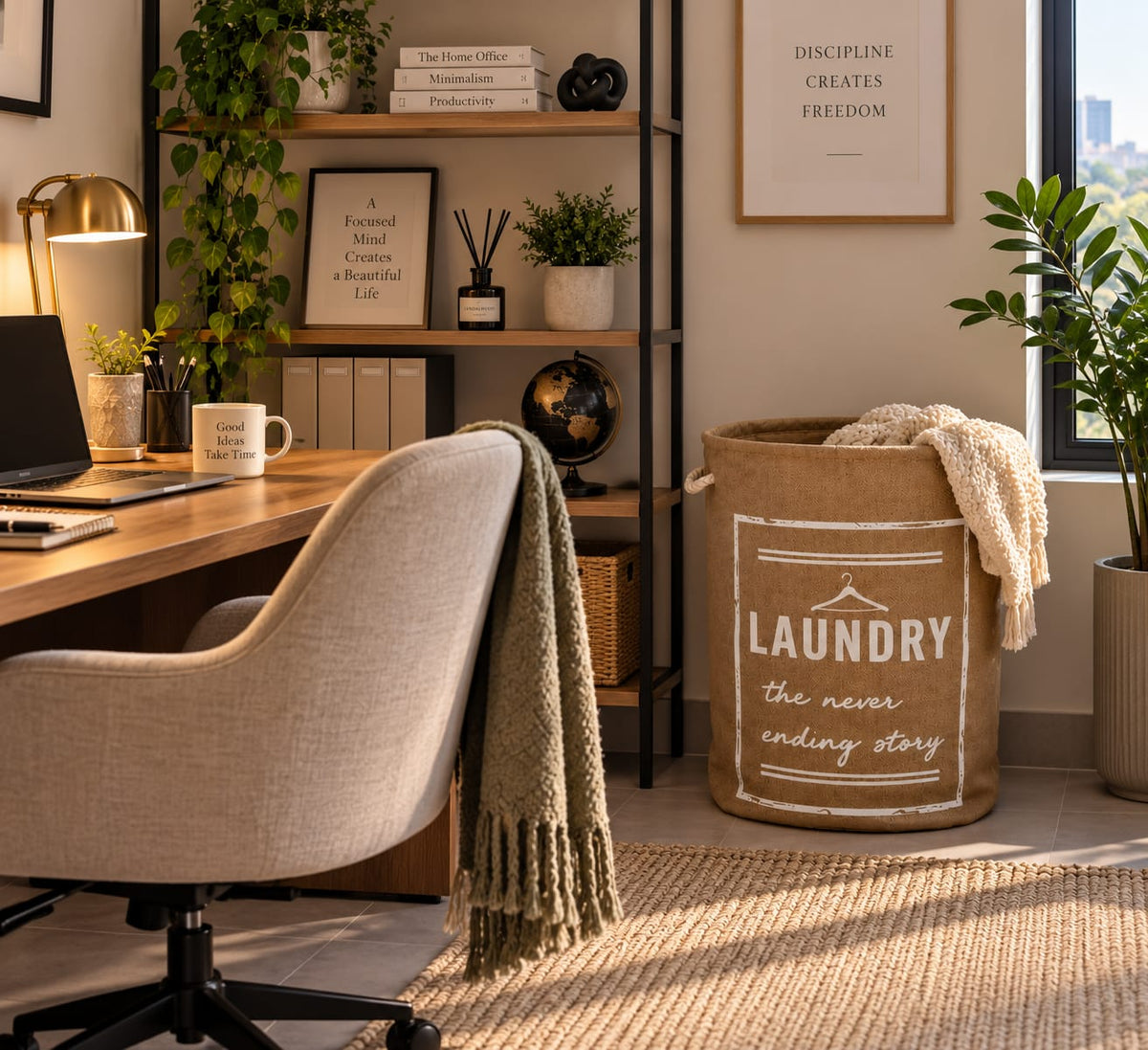 Large Capacity Foldable Laundry basket with lid and Handles