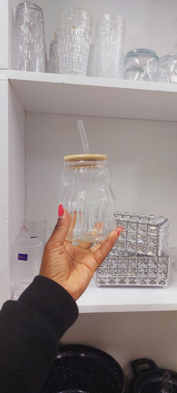 Cute Rippled aesthetic jars