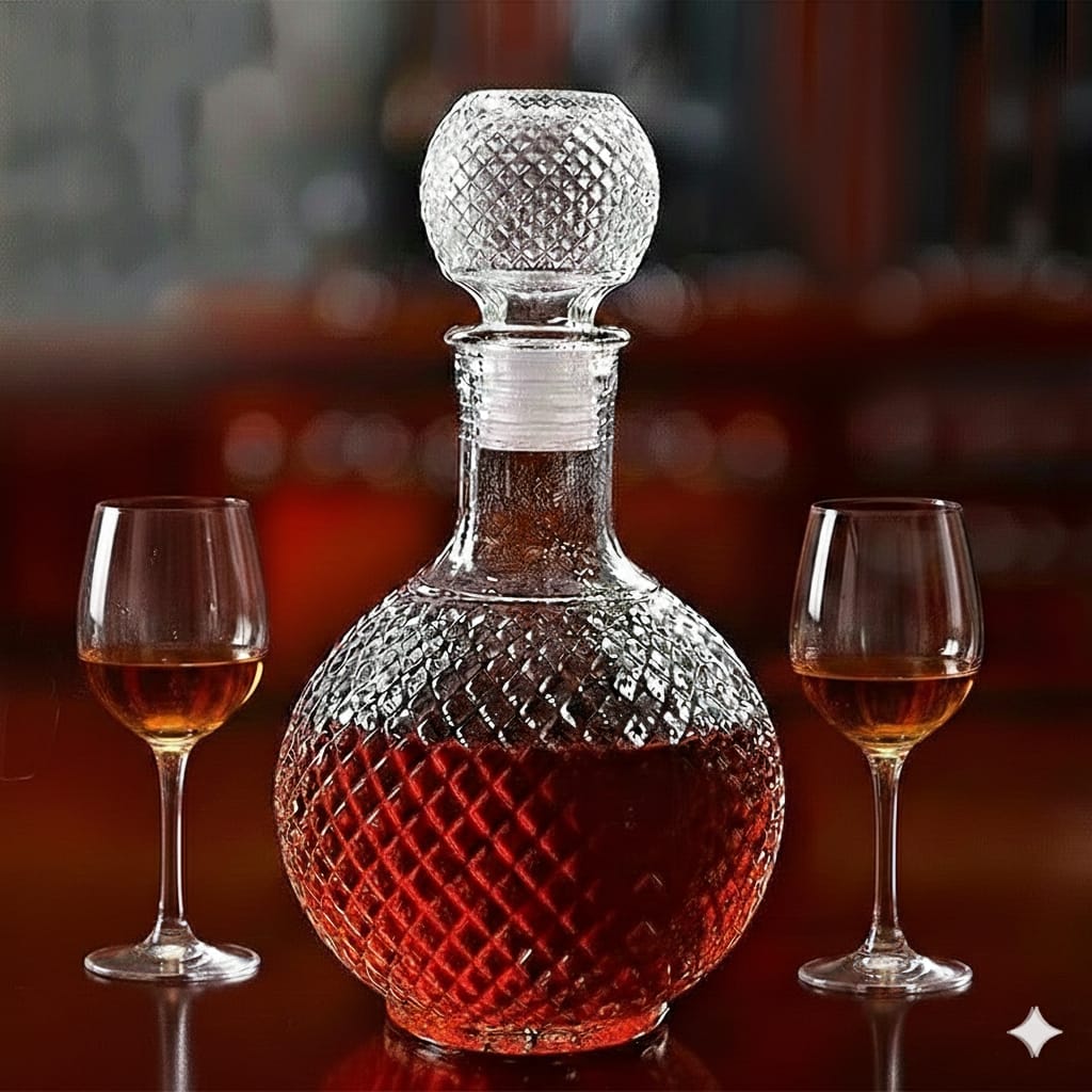 Premium Wine & Whiskey Serving Set