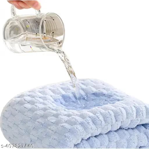 Quality high absorption Coral velvet Cloud grid Kitchen Hand towel