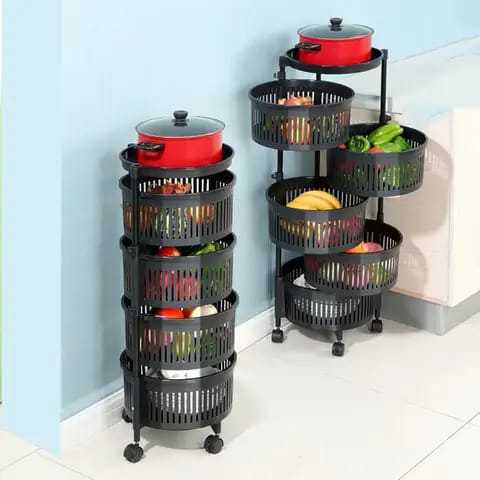 Hard plastic fruit rack