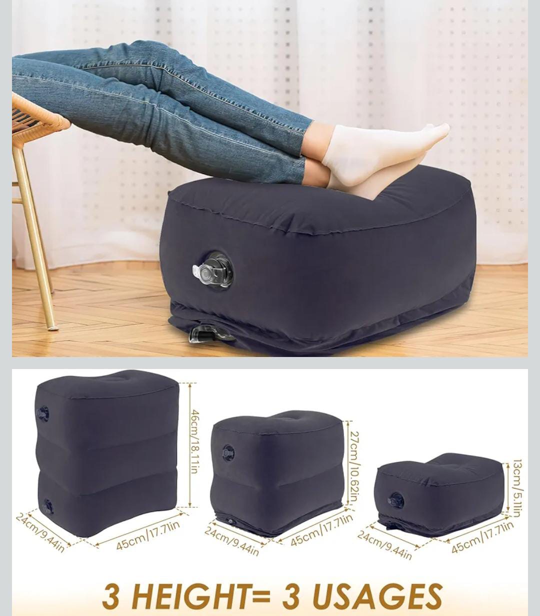 Inflatable poofs /foot rest stool.