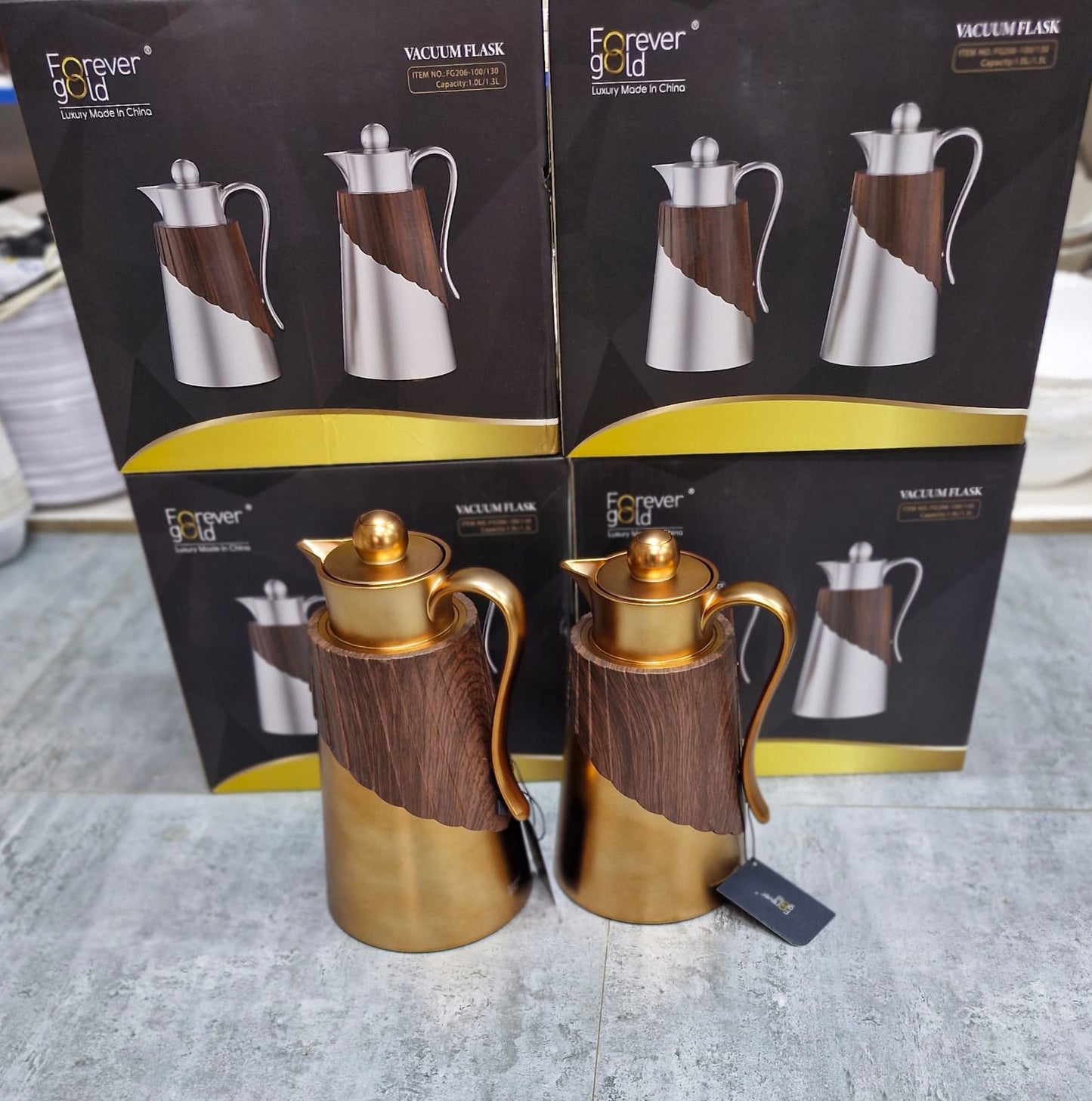 Forever Gold Luxury Thermal Flask Set - 2PCS