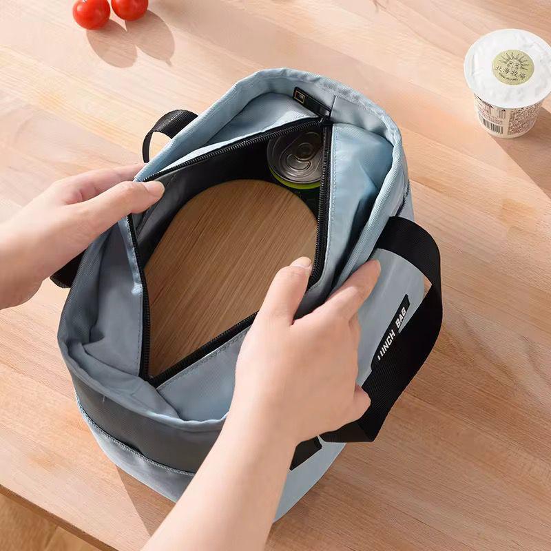 EPE foam large capacity thermal/cool insulated lunch lag with zipper