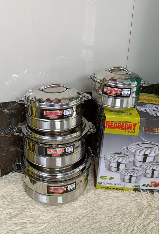 Premium Range of STAINLESS STEEL Insulated Hotpot