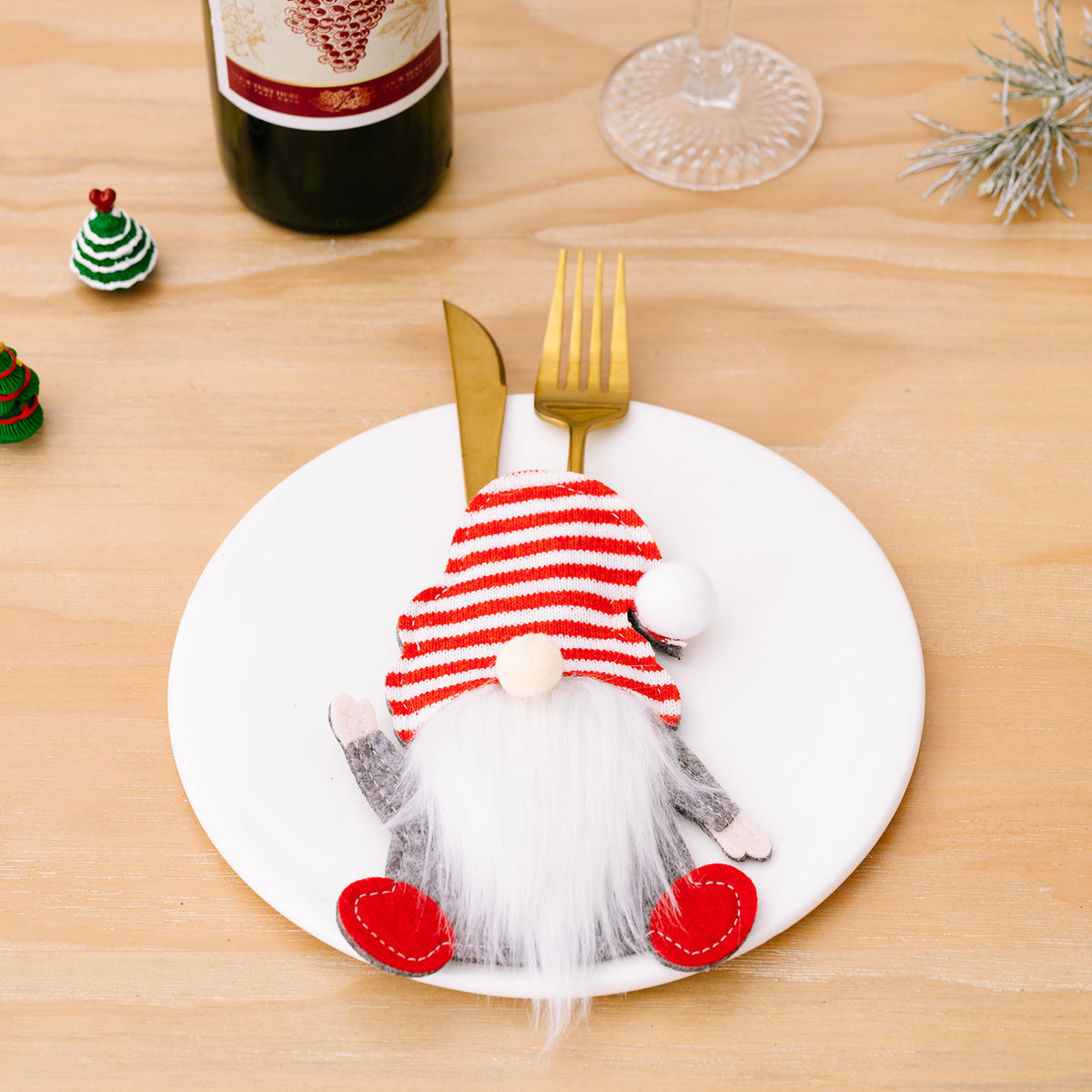 Christmas Gnome Cutlery Holders