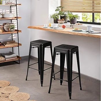 Bistro Metallic Kitchen Island Stool