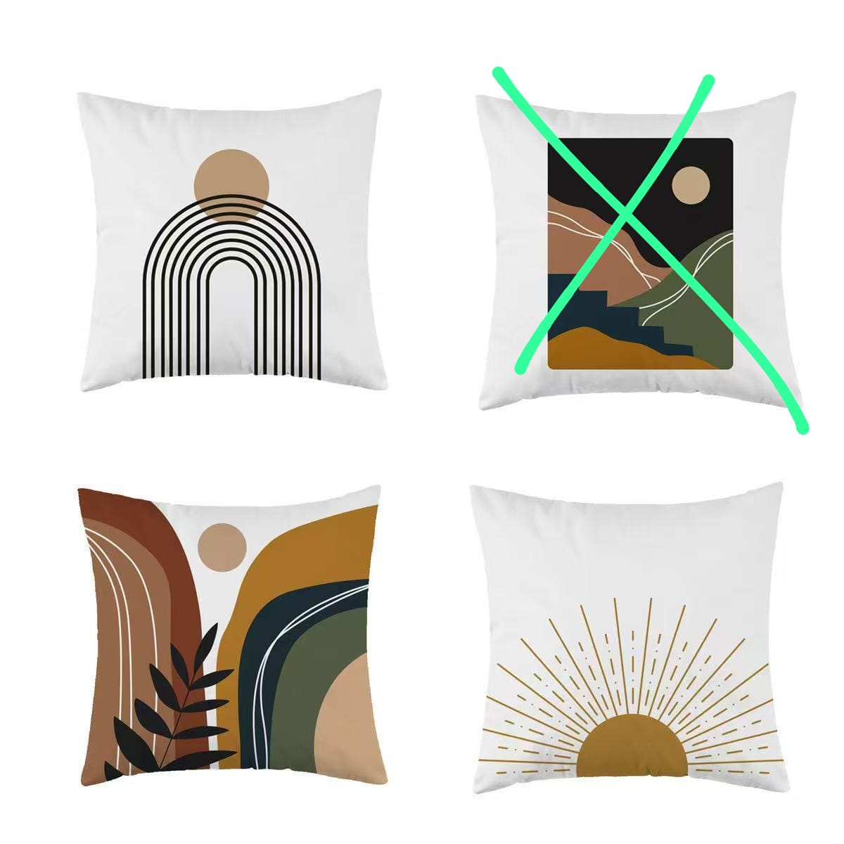 Decorative throw pillow covers