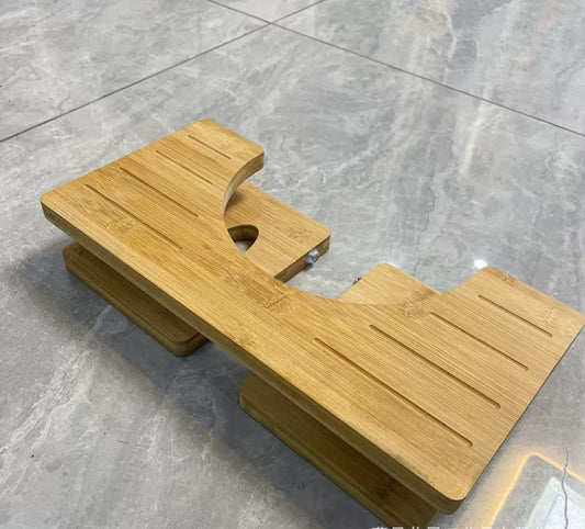 Foldable wooden toilet feet stool/office foot rest/stepped