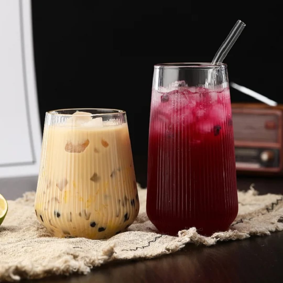 💚 Ribbed Highball Glass(500ml