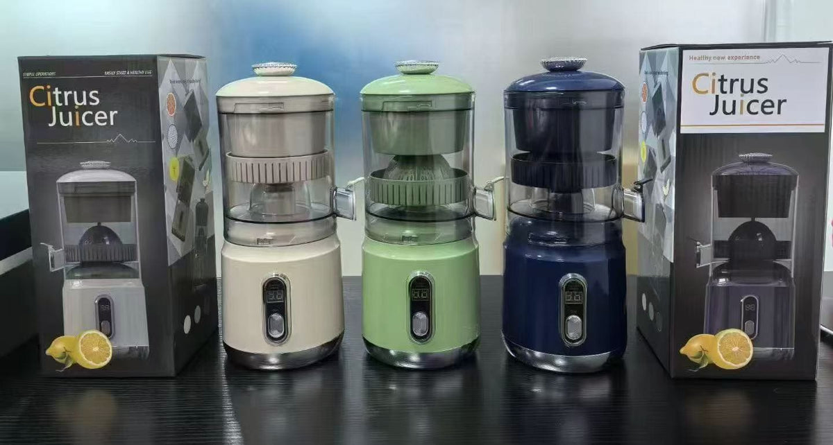 Rechargeable wireless portable electric citrus juicer / press
