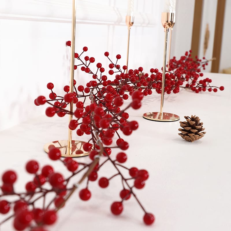Artificial Red Berry Plants Christmas Garland

with no lights