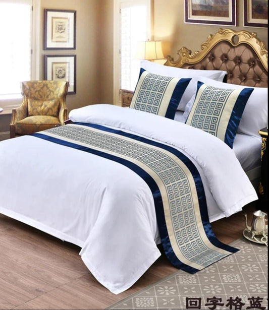 Premium High quality European Style Bed Runner Embroidered Bedding Bed runner for Home Hotel Bedding Cover Decorations