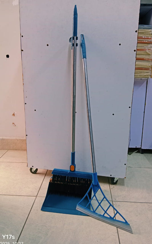 3 in 1 Rotating Long Broom & scoop dustpan set